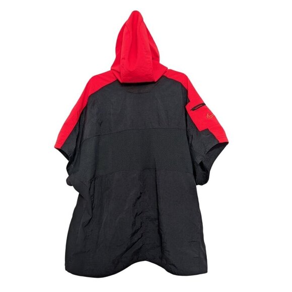 Nike 1/4 Zip Training Hoodie Mens Size Large Black Lightweight Hood Windbreaker - Picture 7 of 12